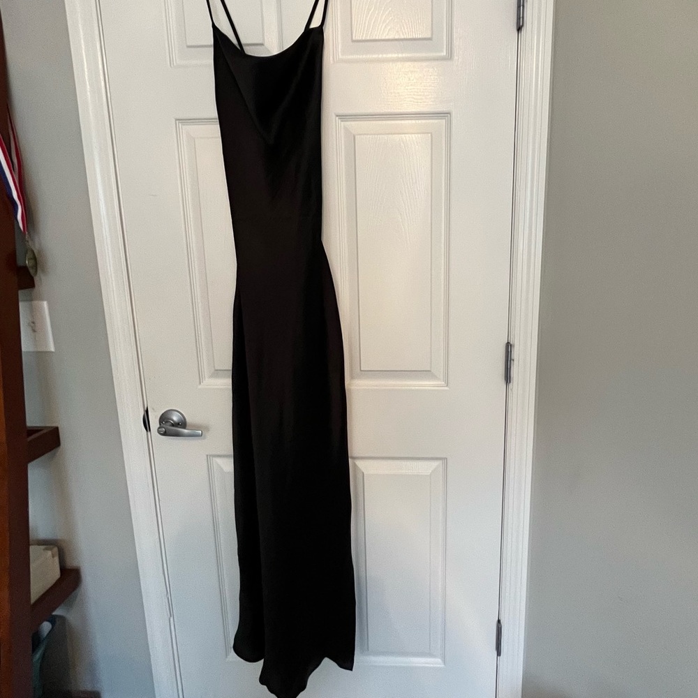 ASOS satin maxi dress in black (6) - Picture 5 of 7